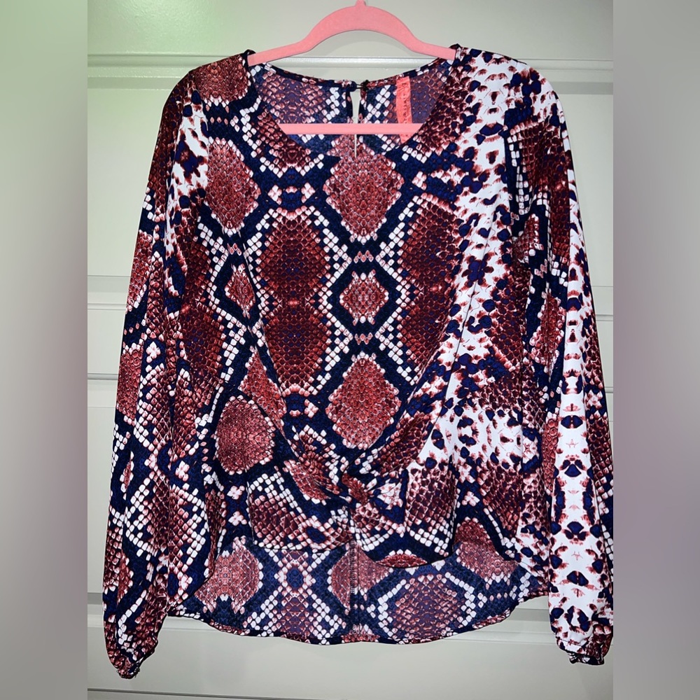 Eight Sixty Snakeskin Blouse